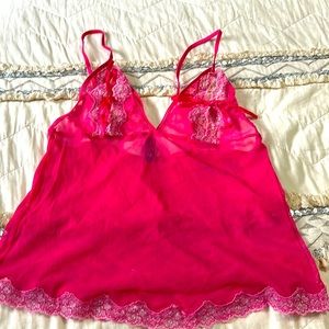 VS Vintage Sexy little things camisole. Hot Pink. Size L. No rips or stains.